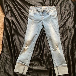 Hudson girls cuffed jeans